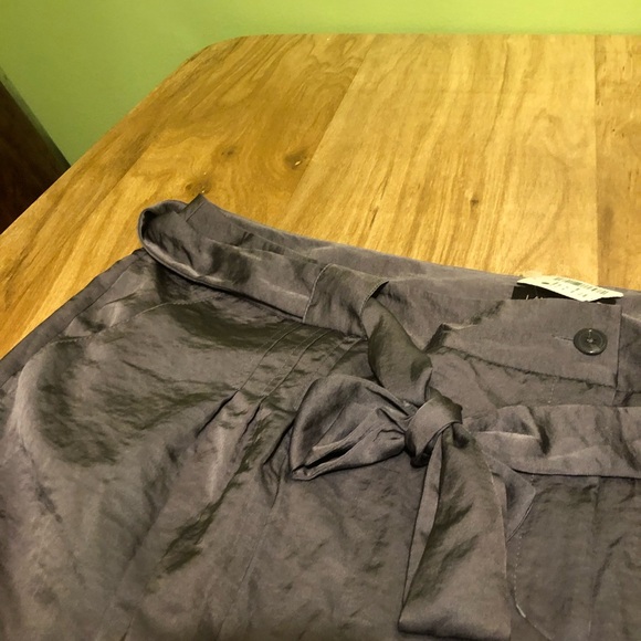 NWT Lane Bryant Grey Lightweight Satin Feel Drawstring Pants Womens Size 26 - Picture 4 of 11